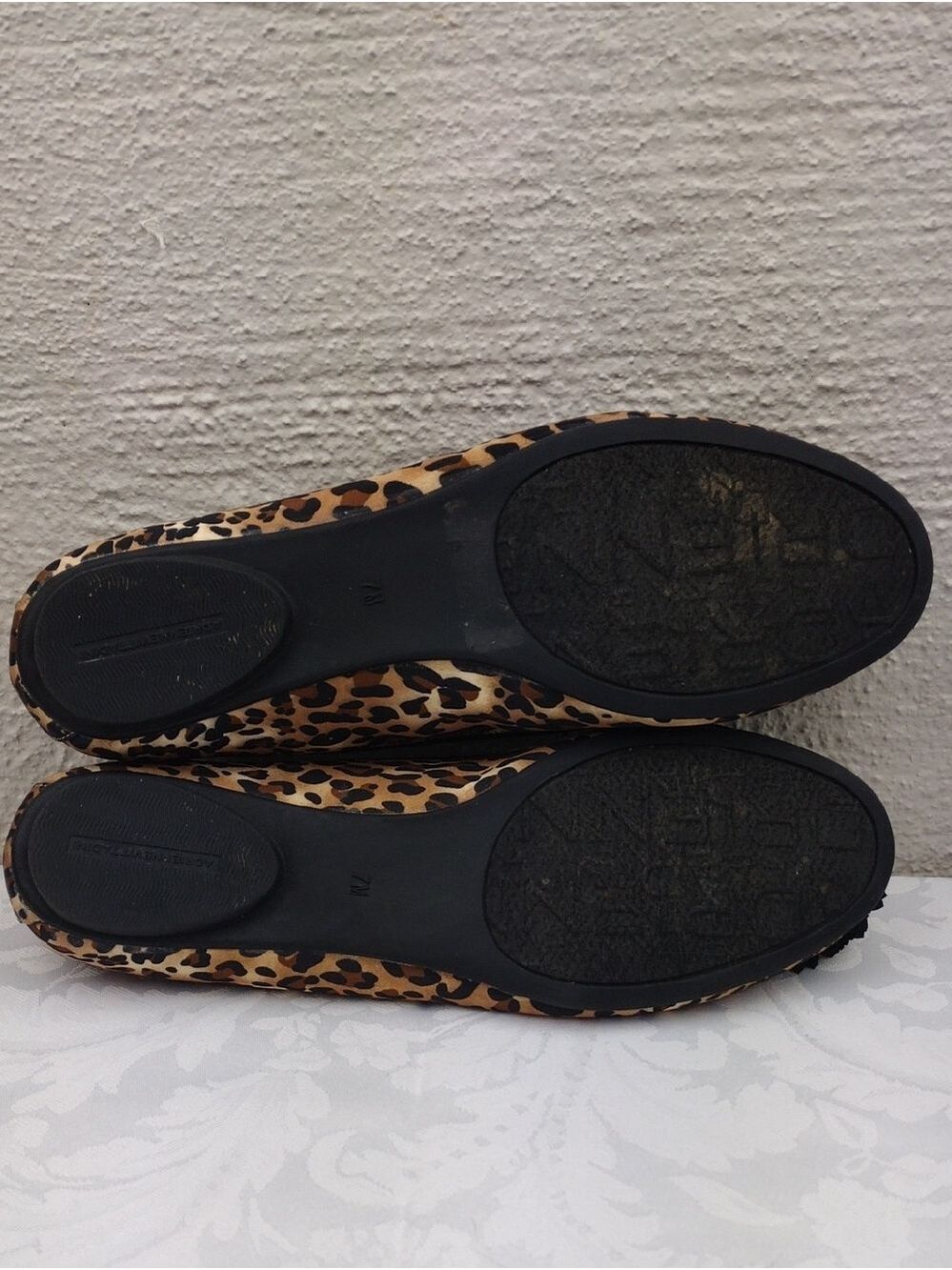 Adrienne Vittadini Carmelita Brown Classic Leopard Print Embellished Flat Shoe - Picture 7 of 16